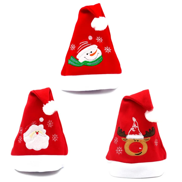 Christmas Ornaments Decoration Christmas Hats Santa Hats Children Women Men Boys Girls Cap For Christmas Party Props DS29