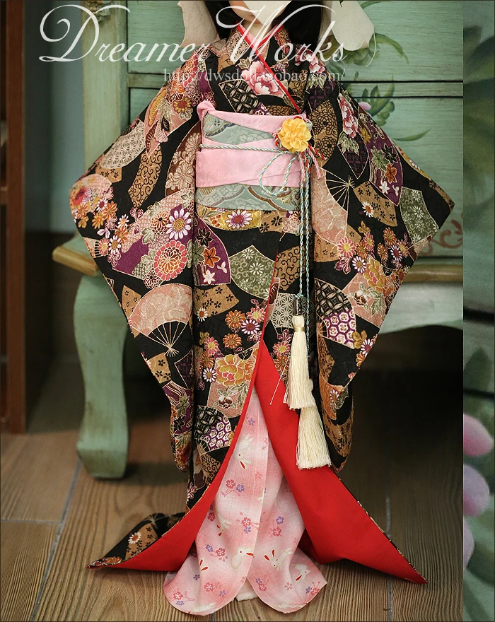 1/4 1/3 scale BJD clothes Japanese kimono suit for BJD/SD doll accessories,Not included doll,shoes,wig,and other 1237