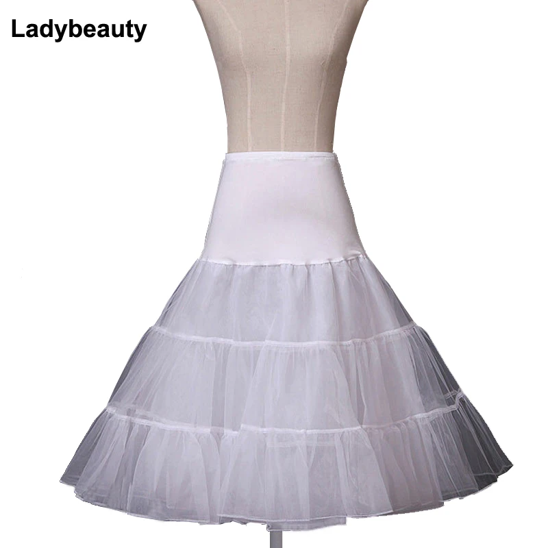 Hot Sale! 2018  Elastic Waist Wedding Bridal Dress Petticoat Underskirt Crinoline Wedding Gown Dress  rockabilly petticoat