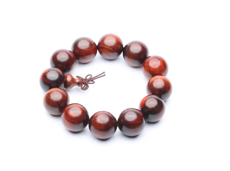 15mm 18mm 20mm Rosewood Big Beads Vintage Wooden Bracelet Handmade Stretch Bracelets For Men Buddha Bangles Jewelry