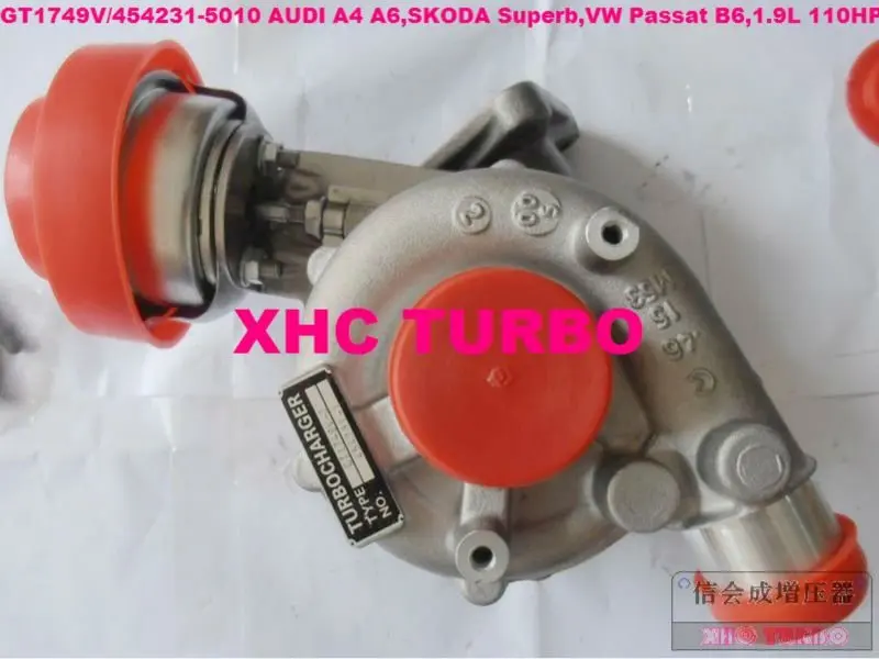 NEW GT1749V/454231 028145702H/R Turbocharger for A4 A6,SKODA Superb,VW Passat B6,AFN/AVG/ATJ/AJM 1.9L 110HP