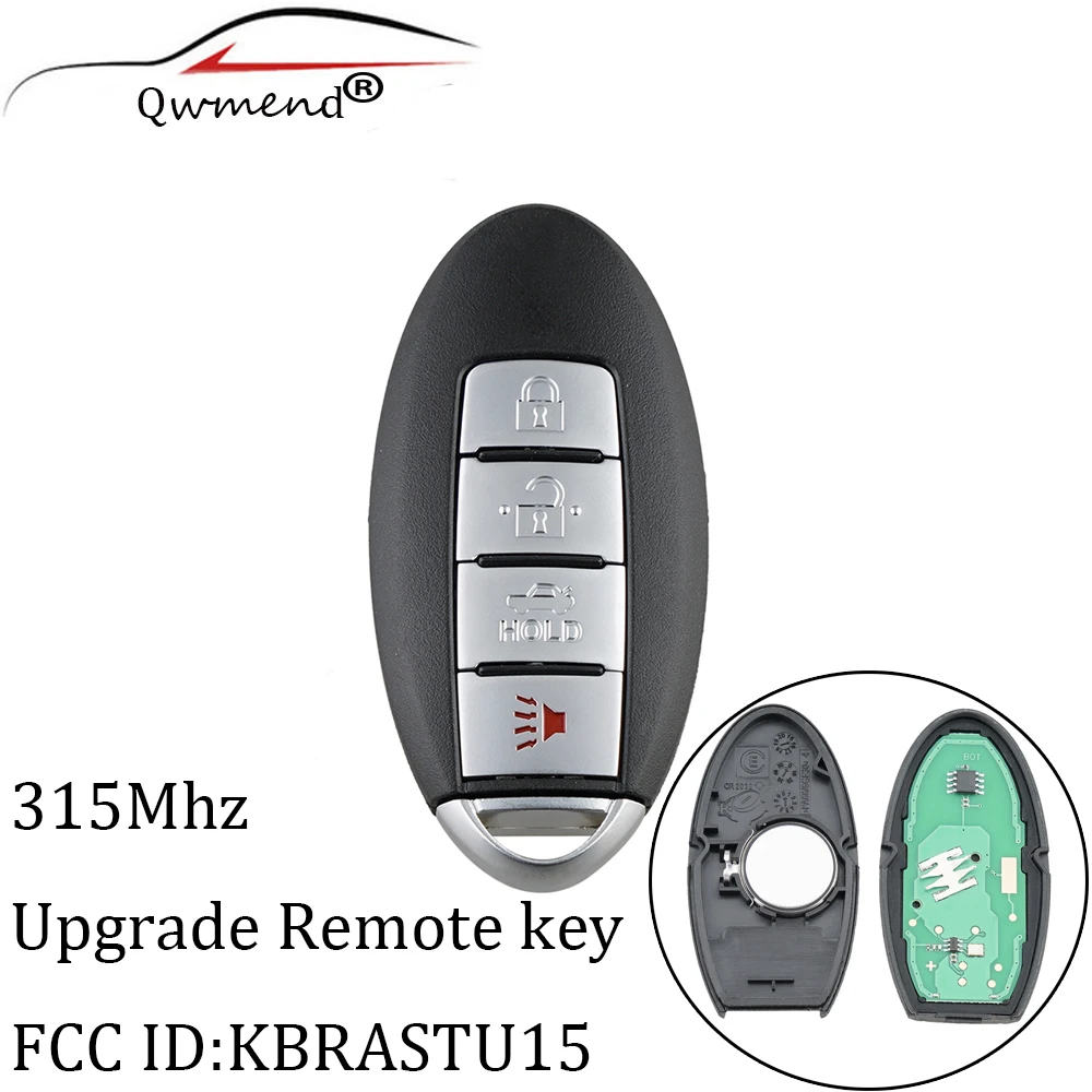 

QWMEND New style Car key For Infiniti G35 G 35 2003-2006 KBRASTU15 315Mhz 4Buttons Keyless Entry Key Fob Car Remote