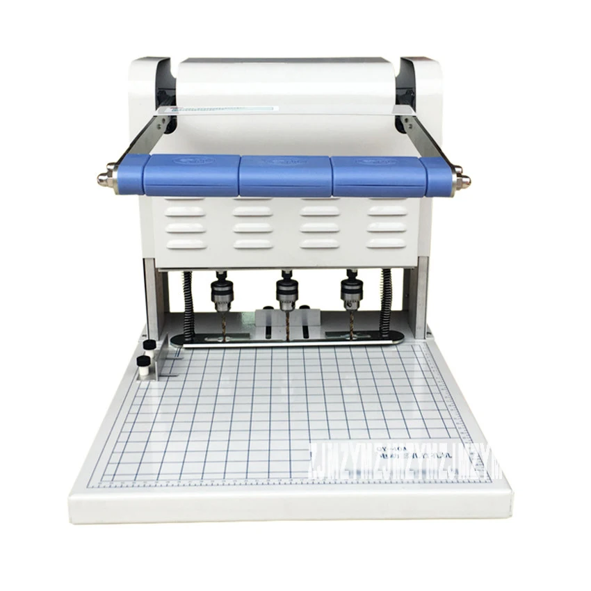 1pc Three - hole electric binding machine Paper Puncher  QY-40A Wire Binding Machine Paper Cutter Decorative Hole Punch