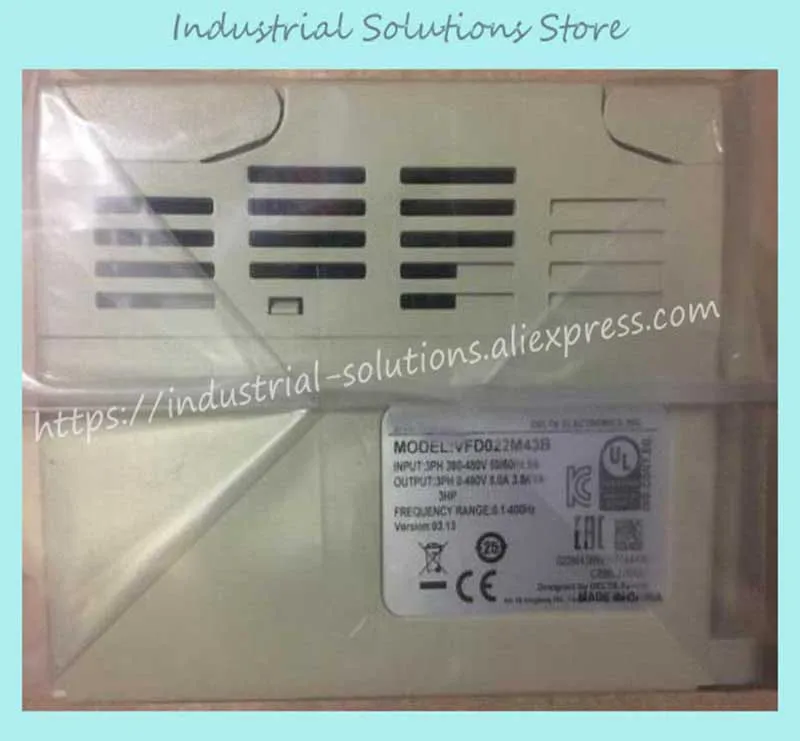 Input 3PH 380V Output 3PH Inverter Inverter VFD022M43B 0~480V 5A 0.1~400Hz 2.2KW 3HP New