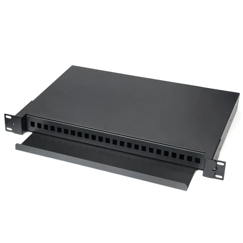 24 core Drawer type Fiber optic terminal box Desktop SC FC LC without adapter pigtail 24 Ports Fiber optical Patch Panel