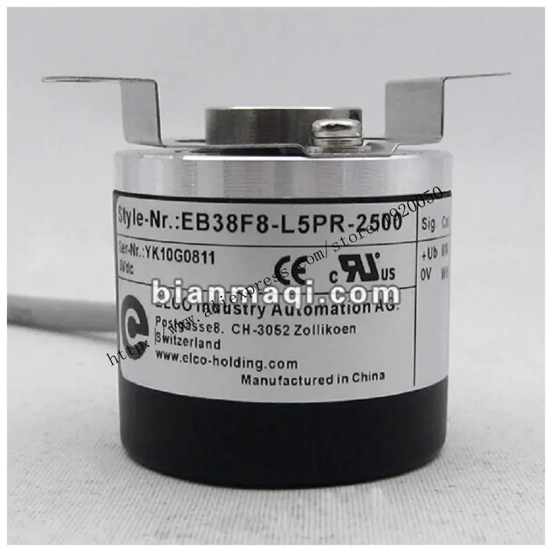 

Elco EB38F8-L5PR-2500 semi-hollow shaft rotary encoder cable outer diameter of 38mm 8mm 2500