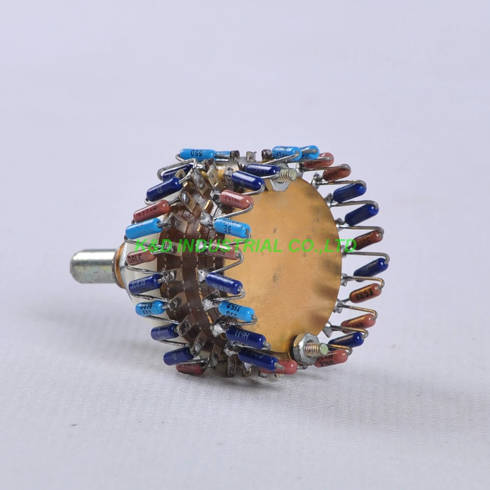 

1pc 2P 23 Step DALE Attenuator Volume Pot Stereo Potentiometer 50KY Fr Tube Amplifier