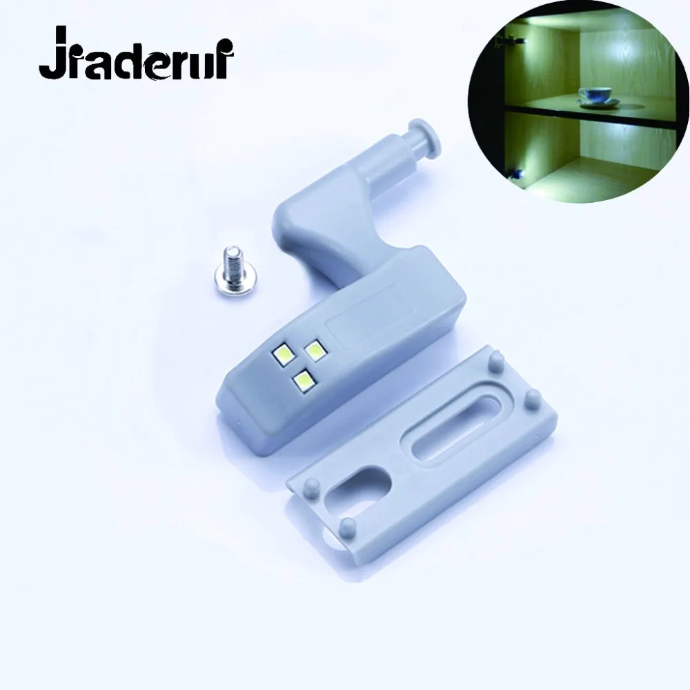 Jiaderui-lâmpada noturna com sensor interno de dobradiça, 0.25w, prática para iluminação noturna, armário, cozinha, guarda-roupa, armário, guarda-roupas