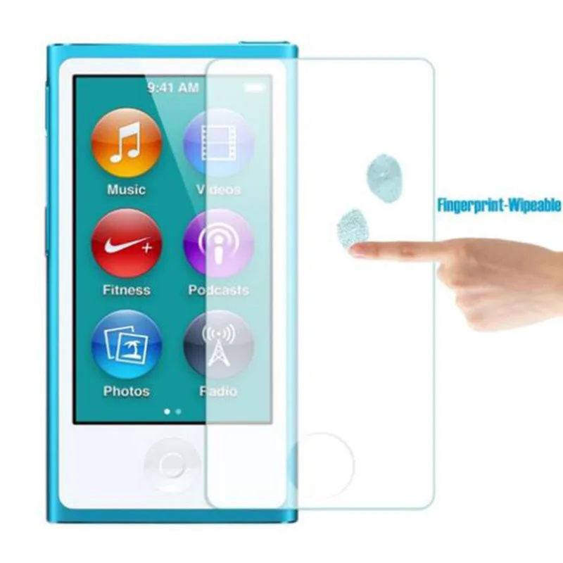 Tempered Glass Shield Guard for Apple ipod Nano 7 8 Protective Film Nano7 Nano8 MP3 Front Screen Display Protector Cover