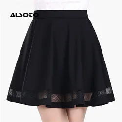 saia midi roupas TAMBÉMPARA saia Verão As Mulheres Saia Mini Saia de Tule Saias Das Mulheres Moda Grade de Design Da Escola Saia Faldas Mujer falda jupe tutu befree saia longa saia de couro