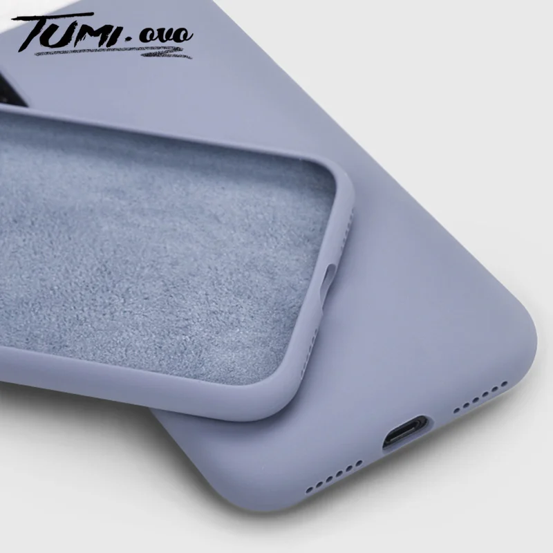 오리지널 캔디 액상 실리콘 케이스, 아이폰 6 6S 7 8 플러스 X XR XS 맥스, 충격 방지 소프트 폰 케이스, 아이폰 8 6 7 커버