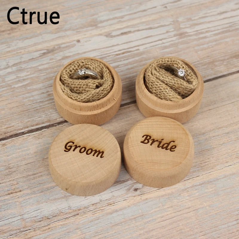 

2pcs Custom Proposal wedding Ring Box Bride & Groom Keepsake Ring Box Engraved Rustic Wedding Ring Personalized Wooden Ring Box