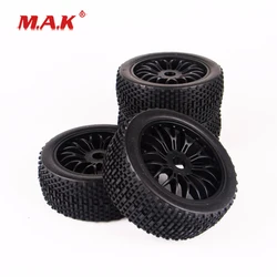 4PC/Set 1:8 Scale RC Off-Road Buggy Car Model Tire Tyre & Wheel fit HSP HPI RC Off-Road Racing Car Accessories