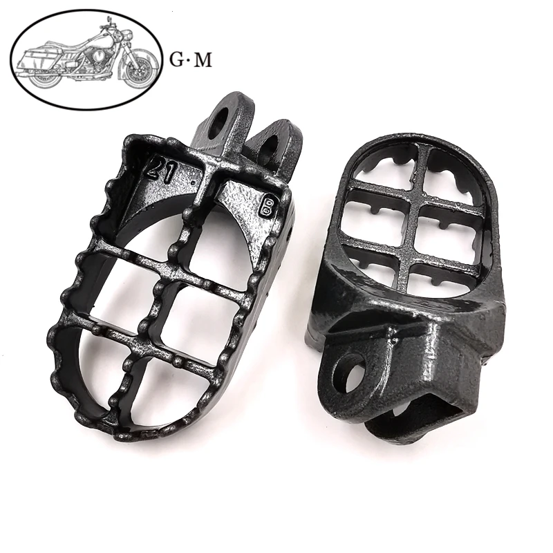 Steel MX Foot Pegs Rest Pedals Footpegs for SUZUKI RM 125 250 91-02 RMX 250 R S 93-99 DRZ400 E S 00 01 02 DRZ 400 SM 05-16