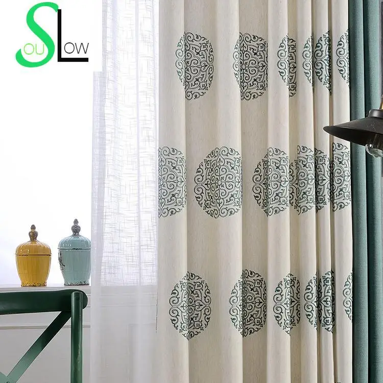 

Chinese Style Embroidered Curtains for Living Room Quality Window Curtain Gardinen Drapes Cortinas Rideaux Free Shipping CL-69