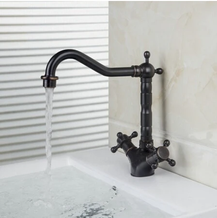 new arrival Europe style High quality total brass kitchen sink faucet hot and cold double lever sink tap basin tap mixer