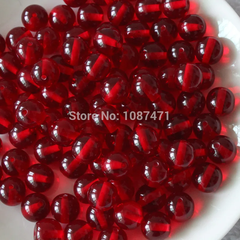 

50pcs 12mm beads rosary bracelet DIY Jewelry Accessories C070 new fashion beautiful style High imitation blood