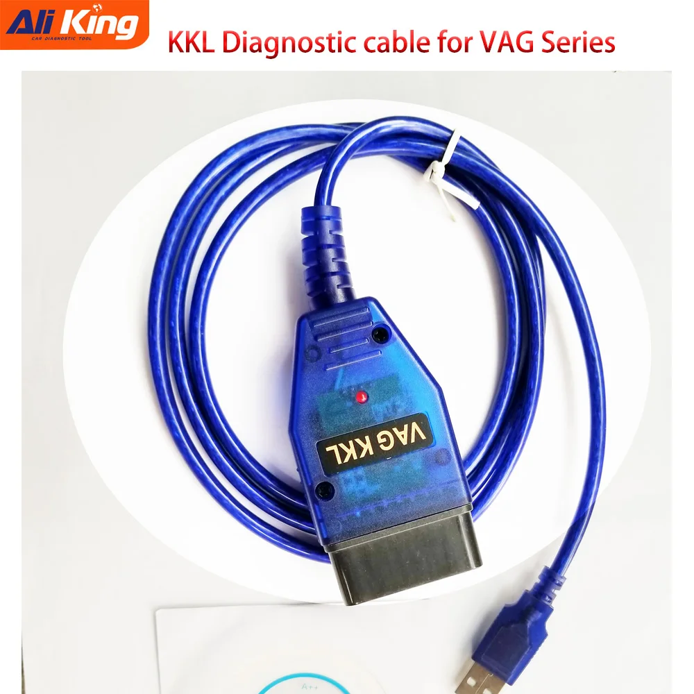 FTDI Chip VAG-COM kkl Vag Com kkl OBD2 USB Cable Scanner Scan Tool For Audi For Seat For Volkswagen For Skoda kkl 409 cable