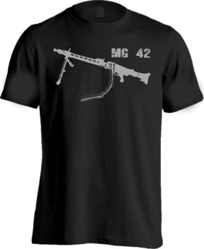 T-Shirt Mg 42  Reich Gun  New Fashion Men'S T-Shirts Brand Style Short Sleeve Custom Shirts