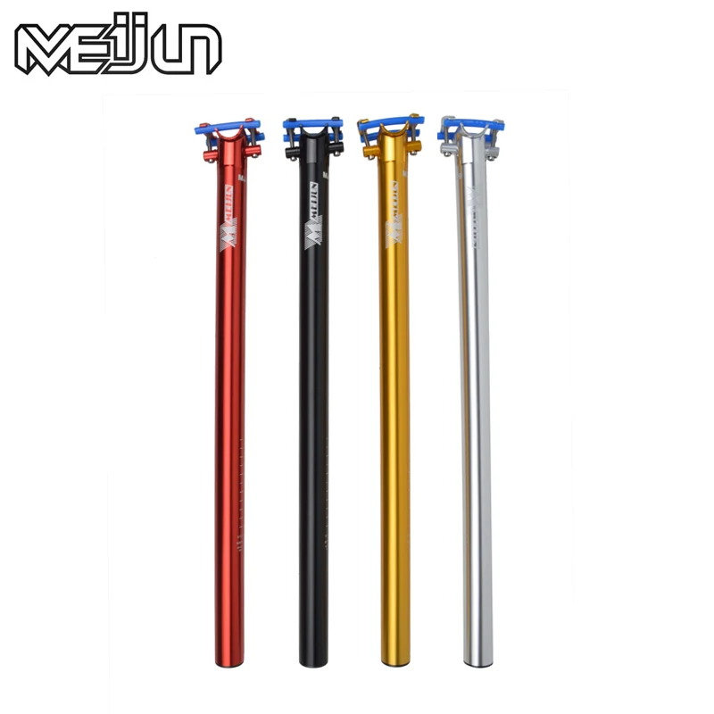 MEIJUN Folding bike seatpost 33.9*600mm seat rod aluminum Alloy seat tube super light CNC seat post plum tube