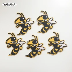 1 PCS bumblebee Wasp High-quality embroidery with badges Iron on Patches for Clothing DIY