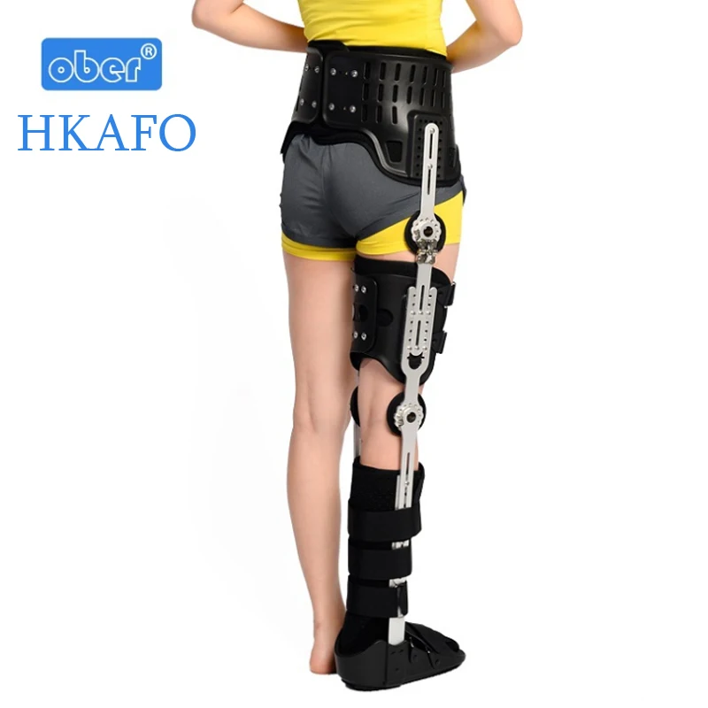 HKAFO Ober hip knee ankle foot orthosis medical leg fracture lower limb paralysis hip walking fixed With walking boots brace