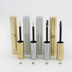 New Arrival 100 x Empty 8ml UV Gold Silver Mascara Tube Eyelash Vial Liquid Bottle Container 8cc Lipstick Tube Eyeliner Bottle