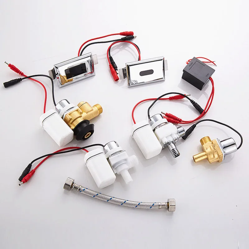 Infrared automatic integrated Sensor urinal,Toilet concealed Sensor urinal flush valve,standing urinal solenoid valve,J18047
