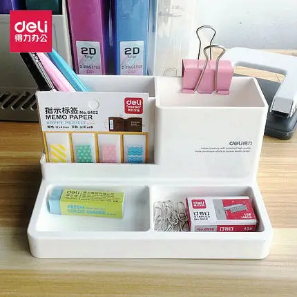 

Deli Home Office Multi-function Pen Holder Stationary Storage Box Stationery Holder