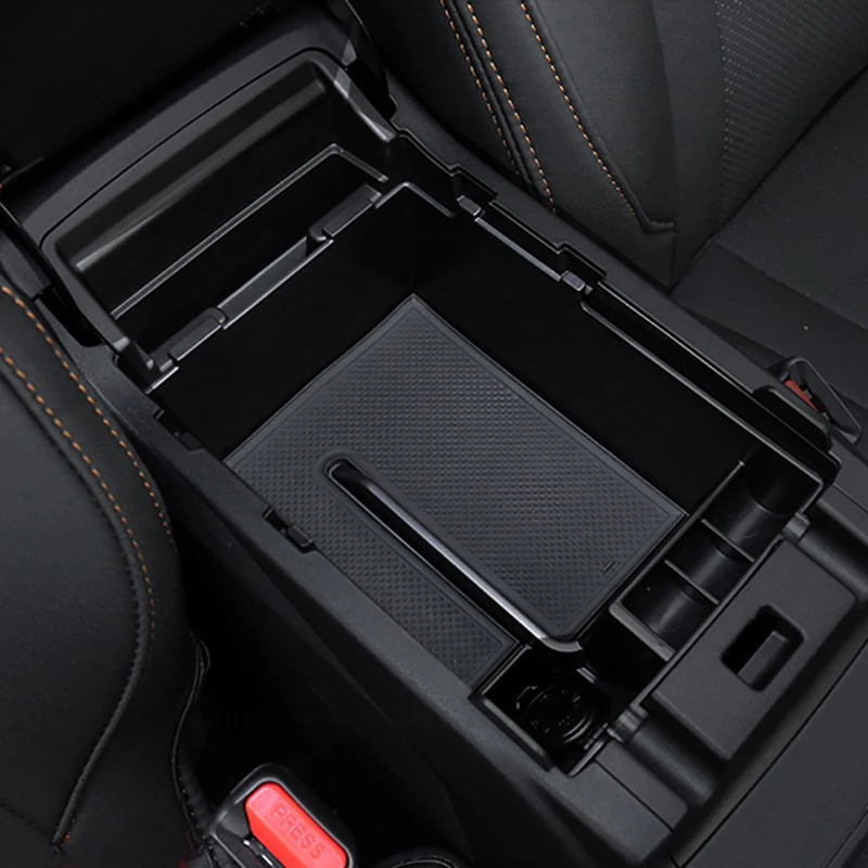 For Subaru XV 2018 2019 2020 2021 2022 2023 Black Console Glove Central Armrest Box Organizer Storage Tray Car Accessories