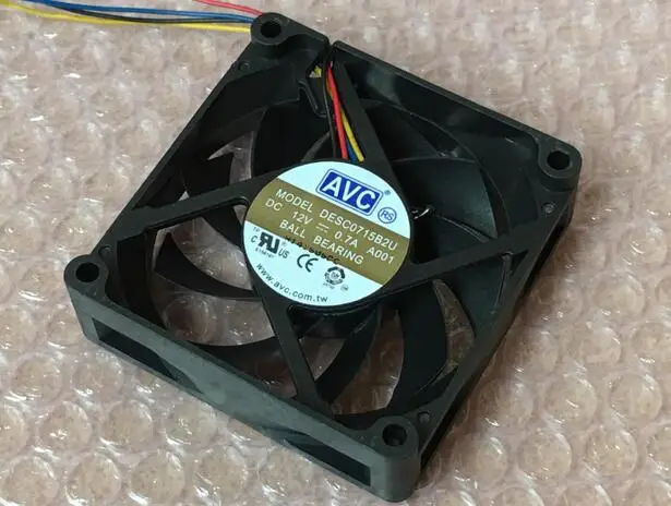 DESC0715B2U 12V 0.7A 7CM 7015 7020 4 wire double ball fan