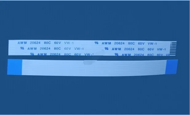 

10cm FFC Flex Ribbon Power Cable Type E AWM 20624 80C 60V 8 pins 1.0mm pitch