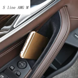 Car styling For BMW 5 series G30 G38 2018 Plastic Car Door Storage Box Phone Tray cover Interior Auto Accessories