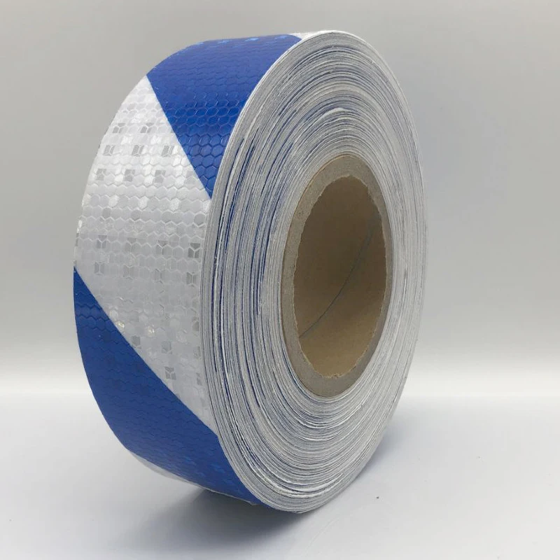 5 cm x 10 m auto reflecterend materiaal tape sticker auto motorfietsen veiligheidswaarschuwing tape reflecterende film autostickers