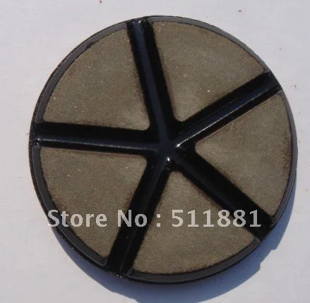 3'' polishing pad for concrete FREE shipping | 80mm diamond ceramics bond pad | aluminum body durable for 2000 square meters