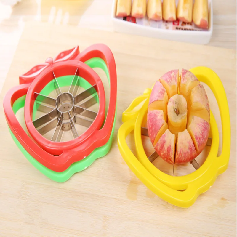 Kitchen Apple Slicer Cutter Pear Fruit Divider Tool Comfort Handle for Kitchen Apple Peeler