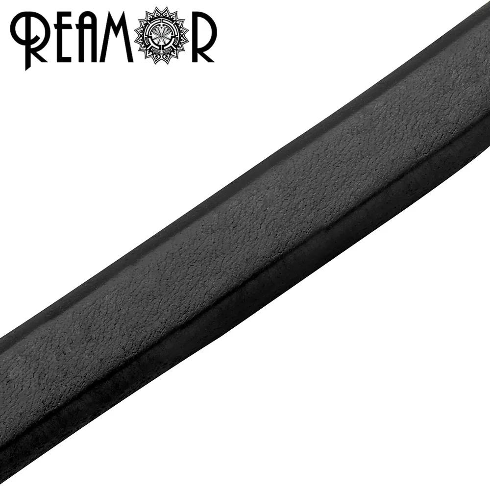 REAMOR 1m/lot Genuine Leather Rope Width 10mm Flat Leather Cord  For Jewelry Making Bracelet