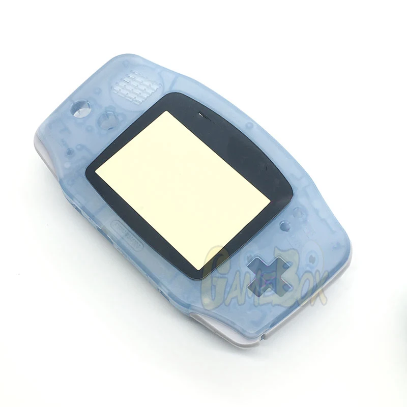 ฝาครอบเคสใสเรืองแสงสีเขียว & น้ำเงินสำหรับ nintend GBA Console HOUSING