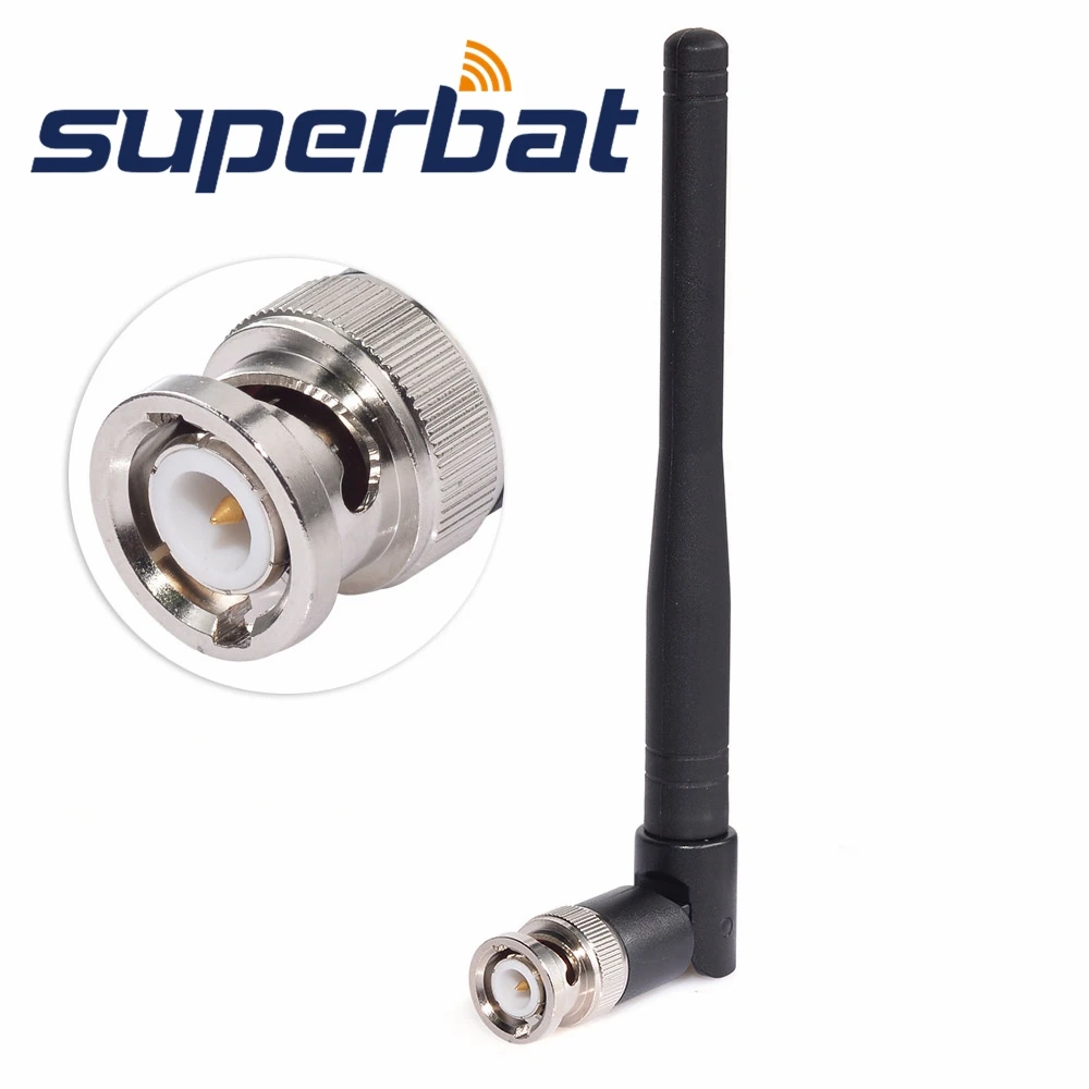 Superbat 3dbi 433Mhz Omnidirectional Tilt-and-Swivel Antenna BNC Male Connector for Ham Radio