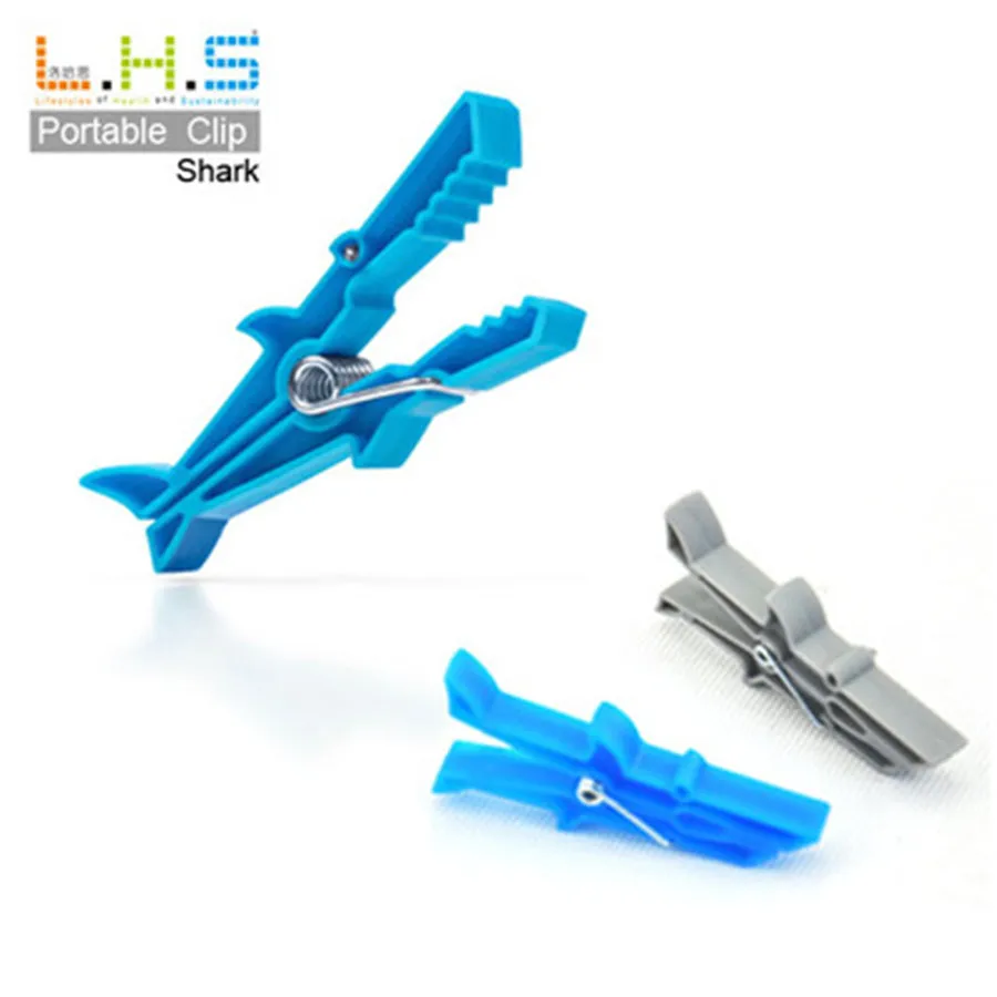 

5packs Food Snack Bag Clip Fresh Keeping Shark Shape Sealing Clips Seal Clamp Sealer Strong Kitchen Storage Helper Food Savers