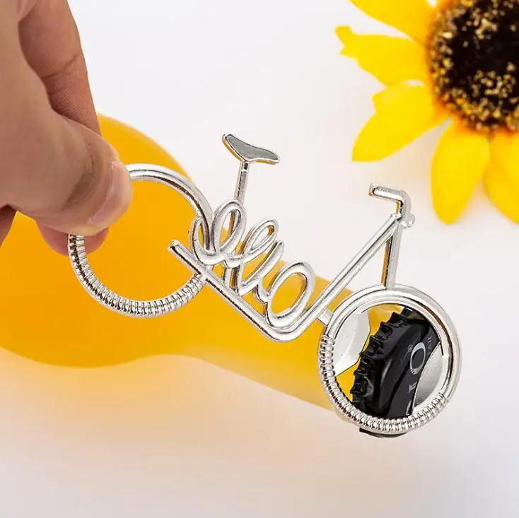 

200PCS Creative Metal LOVE Bicycle Beer Opener Advertising Promotional Gifts Home Hotel Wine Gifts SN2443