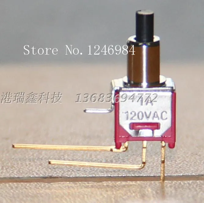 

[SA]TS-22B single tripod scoliosis gilded M5.08 small toggle switch reset button normally open normally closed Taiwan SH--50pcs/