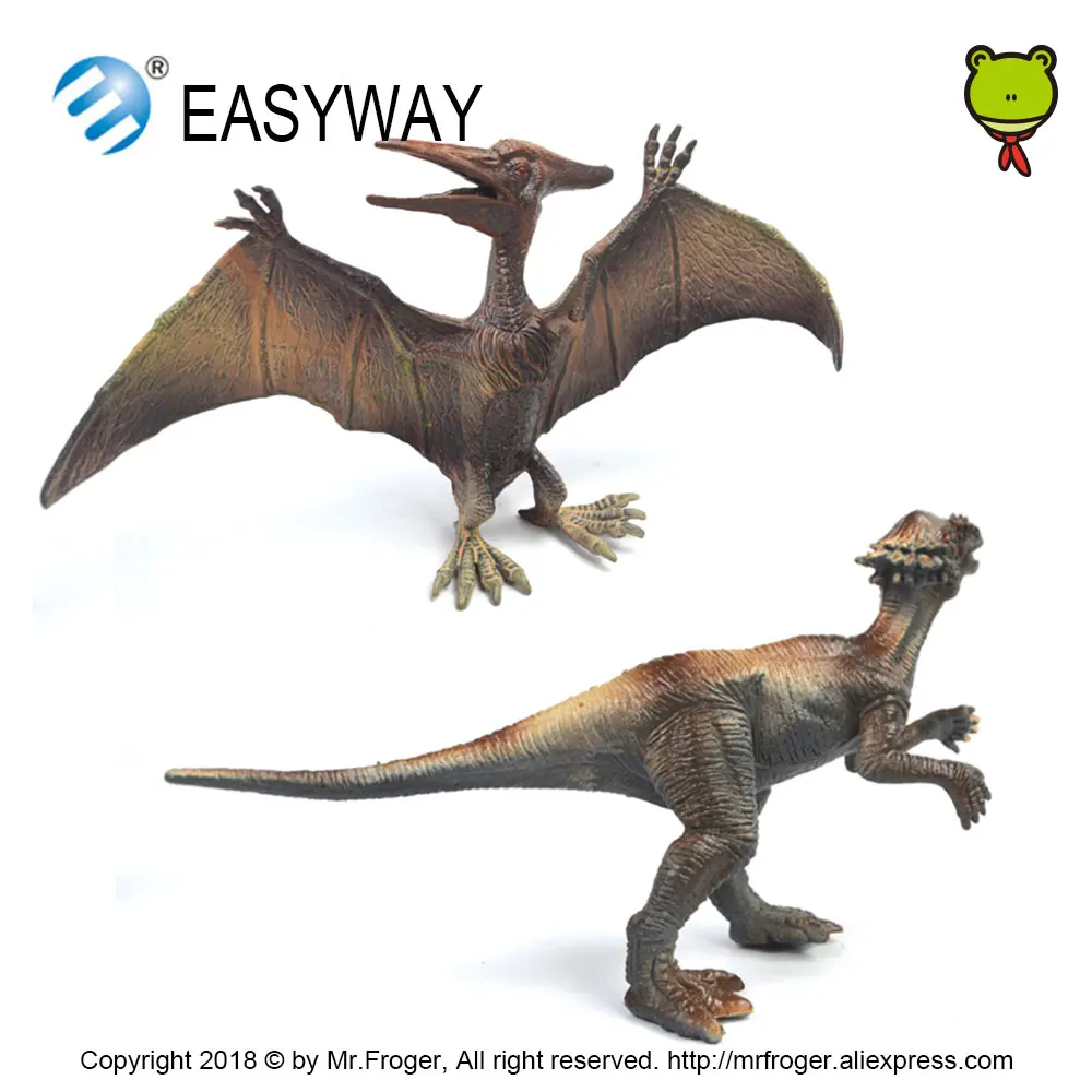 EASYWAY-실제 공룡 액션 피규어 세트, 쥬라기 공룡 플라스틱 동물 모델, 저렴한 장난감, 어린이 선물, 교육 DIY