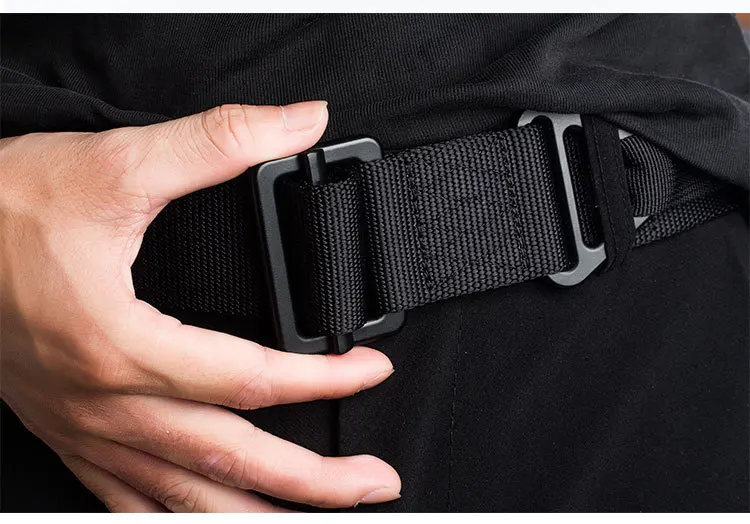 4,5 cm militärischer taktischer Gürtel Nylon gürtel Hakens ch laufe Legierung schnalle hochwertige lässige Kampf gürtel Männer Frauen Trainings gürtel af101 – Detail 2