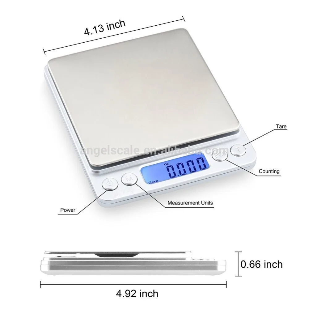 3000g/0.1g Digital Kitchen Scales Portable Electronic Scales Pocket LCD Precision Jewelry Scale Weight Balance Kitchen Tools