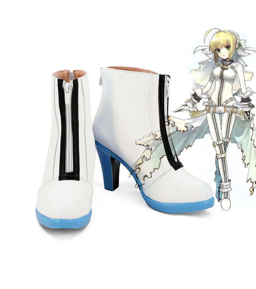 Saber Stiefel Cosplay Fate EXTRA CCC Saber Braut Cosplay Stiefel Schuhe Nach Maß Irgendeine Größe