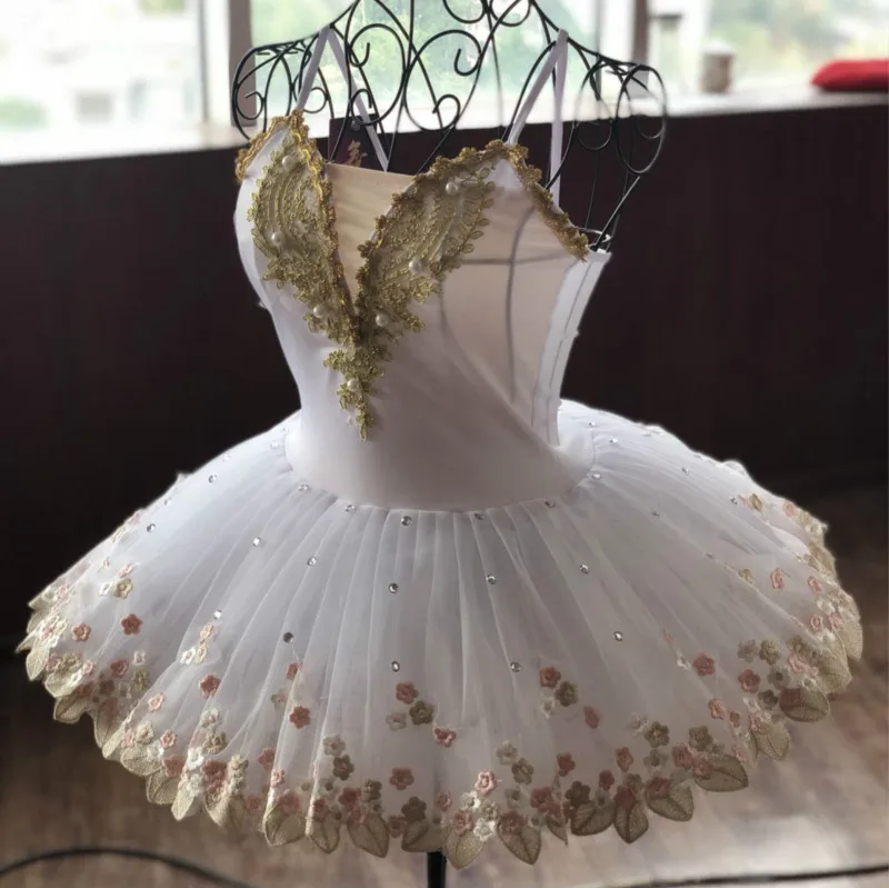 White Professional Tutu Child Swan Lake Costumes Children Kids Pancake Tutu Ballerina Dress Ballet Tutu For Girls