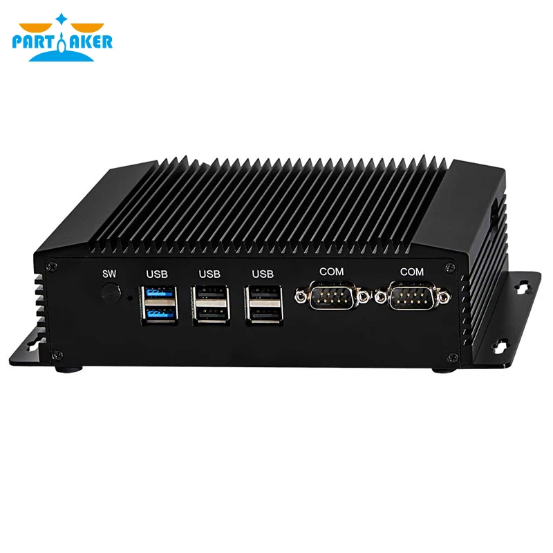 Dual Lan Mini Pc Windows 7 Fanless Mini Pc Celeron J1900 Pentium N3520 N2920 RS485 Com Usb Wifi Industriële Pc desktop Computer