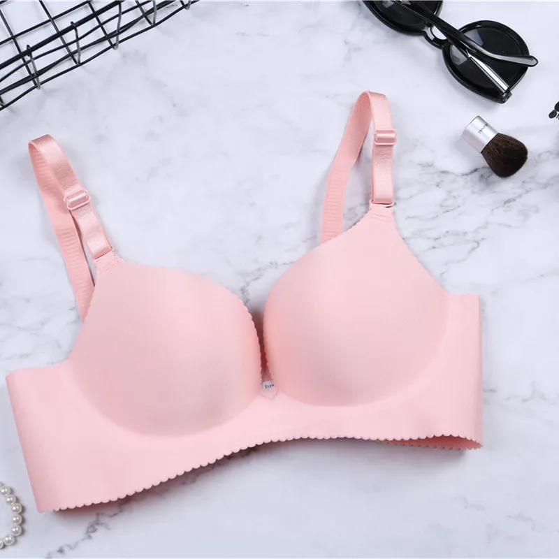 Seamless Plunge Bra Women Girls Deep V Wireless Lingerie Push Up Underwear Racerback Bralette soutien