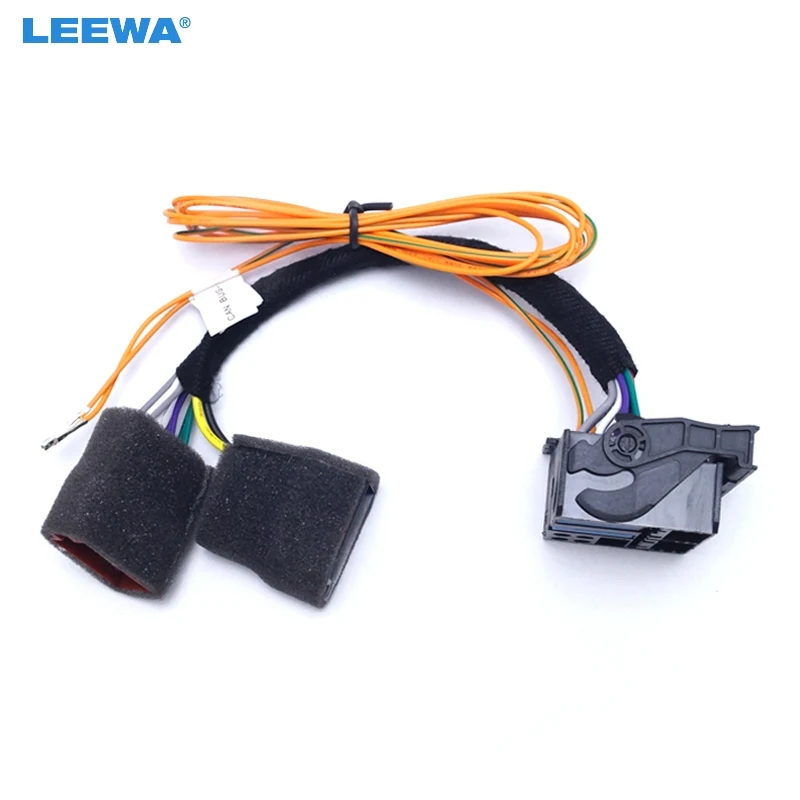 LEEWA Car CANBUS Adapter Cable Converter Wire ISO for VW CD Player RNS510 RCD310 RCD510 RNS315 #1733